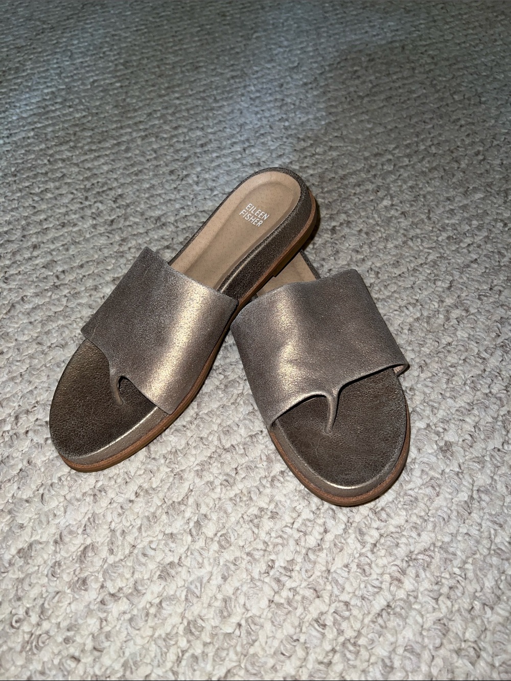 Eileen Fisher Duet Metallic
Suede Sandal sz. 9